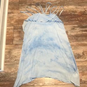 Blue White tie dye sundress